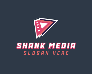 Media Film Play  logo design