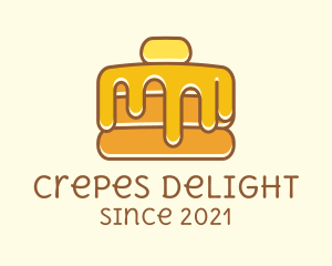 Sweet Syrup Pancake  logo design