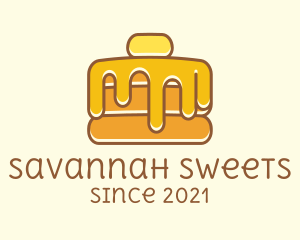 Sweet Syrup Pancake  logo design