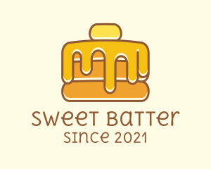 Sweet Syrup Pancake  logo design