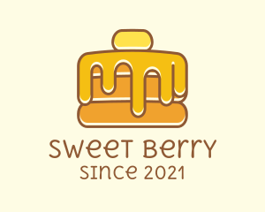 Sweet Syrup Pancake  logo design