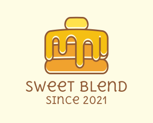 Sweet Syrup Pancake  logo design