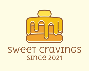 Sweet Syrup Pancake  logo design