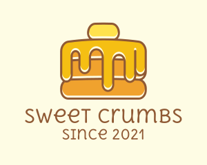 Sweet Syrup Pancake  logo design