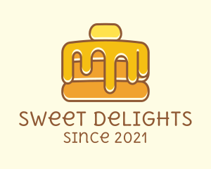 Sweet Syrup Pancake  logo design