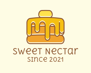 Sweet Syrup Pancake  logo design