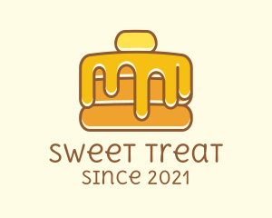 Sweet Syrup Pancake  logo design