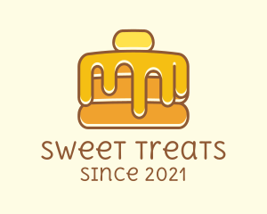 Sweet Syrup Pancake  logo design