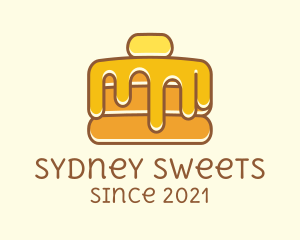 Sweet Syrup Pancake  logo design