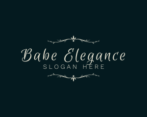 Elegant Decorative Calligraphy logo design