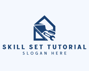 Carpentry Construction Tools logo design