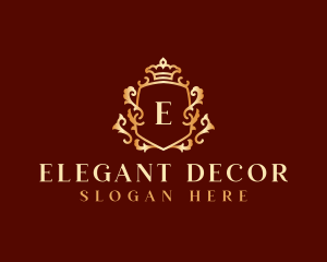 Luxury Decorative Crown logo design