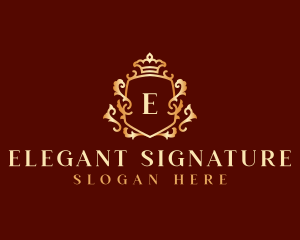 Luxury Decorative Crown logo design