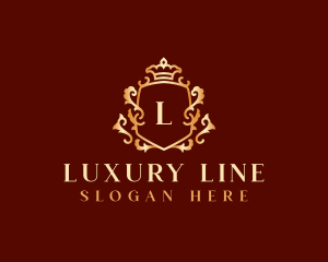 Luxury Decorative Crown logo design