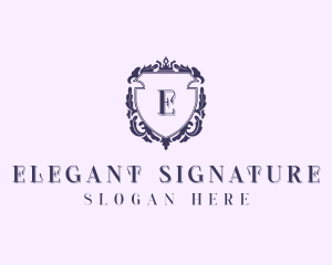 Elegant Regal Shield logo design