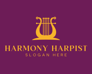 Harp Musical Instrument logo