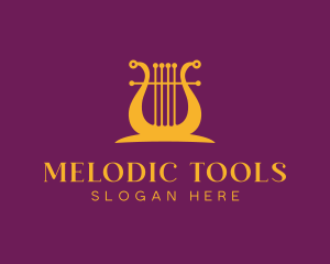 Harp Musical Instrument logo