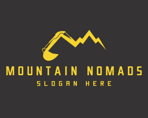 Yellow Mountain Excavator logo design