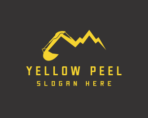 Yellow Mountain Excavator logo design