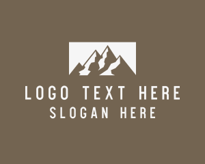 Ridge - Mountain Peak Adventure logo design