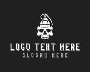 Skull Grenade Explosives logo