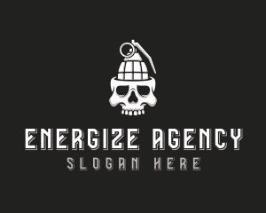 Skull Grenade Explosives logo