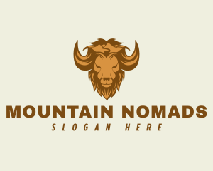 Mountain Wild Buffalo logo design