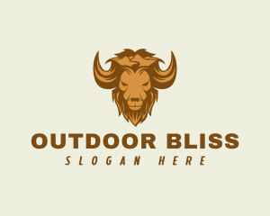 Mountain Wild Buffalo logo design