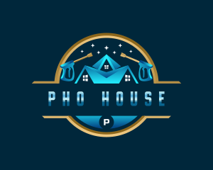 Roof Pressure Washing logo design