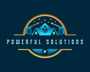 Roof Pressure Washing logo design