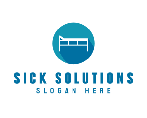 Medical Hospital Bed logo design