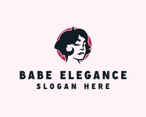 Beauty Babe Woman Haircut logo