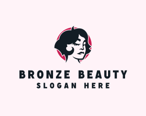 Beauty Babe Woman Haircut logo design