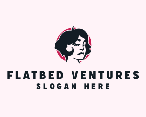 Beauty Babe Woman Haircut logo design