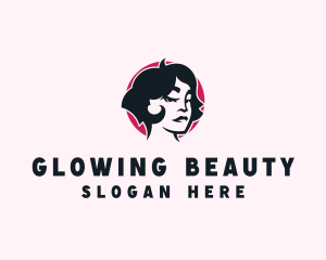 Beauty Babe Woman Haircut logo design