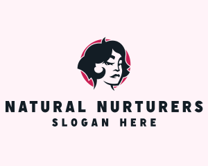 Beauty Babe Woman Haircut logo design