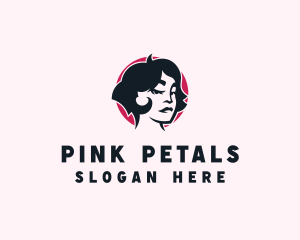 Beauty Babe Woman Haircut logo design