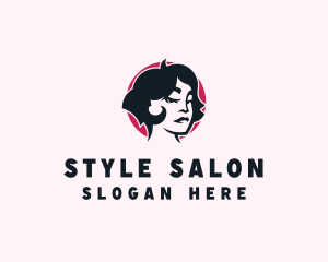 Beauty Babe Woman Haircut logo