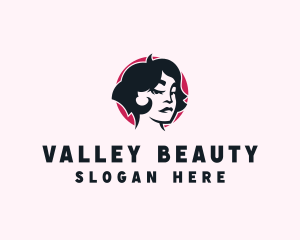 Beauty Babe Woman Haircut logo design