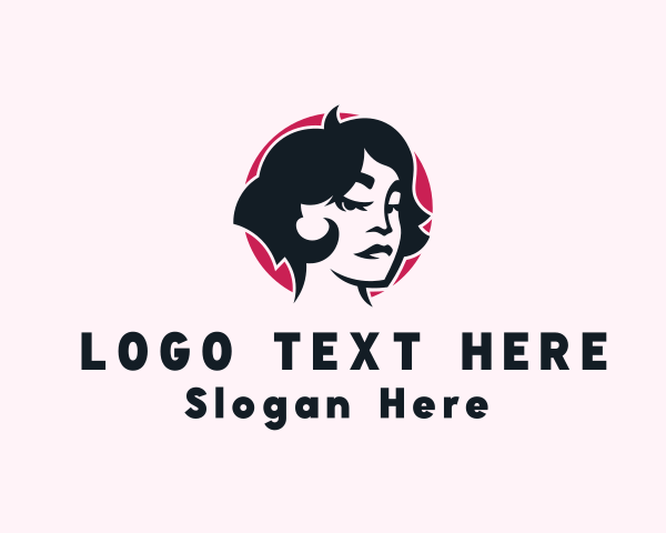 Hairstyling logo example 2