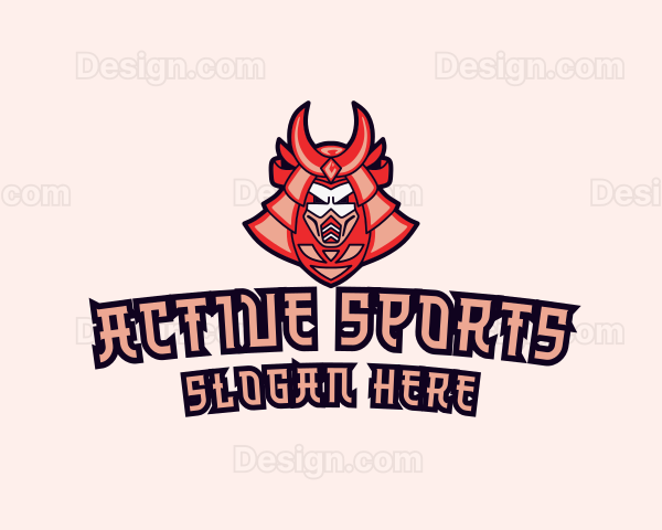 Samurai Mask Gaming Logo