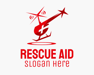 Emergency Helicopter Rescue Ambulance logo