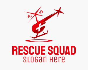 Emergency Helicopter Rescue Ambulance logo