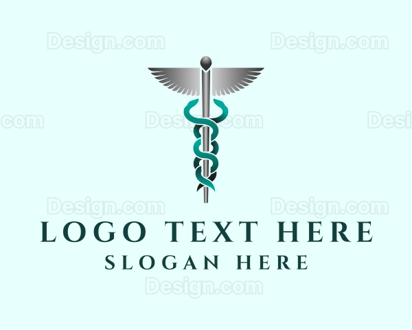 Caduceus Staff Hospital Logo