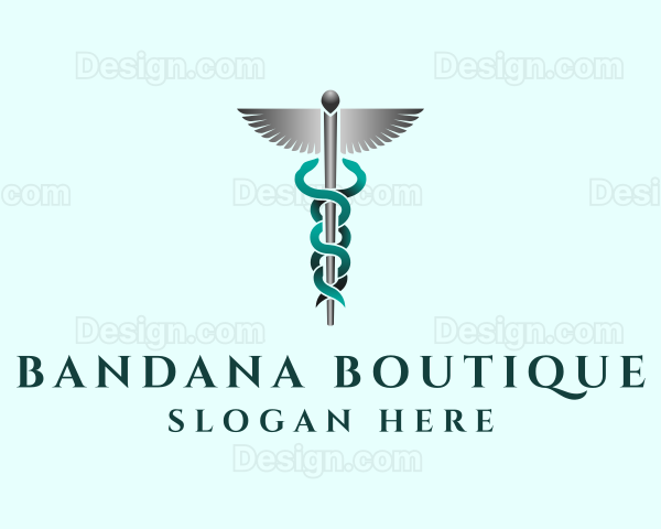 Caduceus Staff Hospital Logo