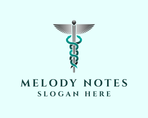 Caduceus Staff Hospital Logo