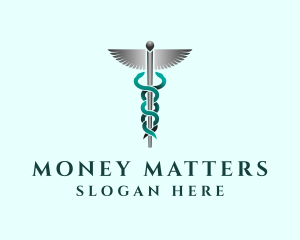 Caduceus Staff Hospital Logo