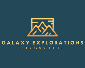 Mountain Trekking Adventure logo design