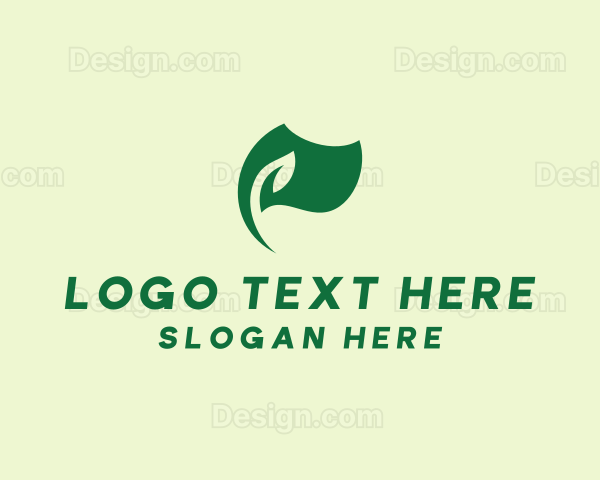 Green Nature Eco Flag Logo