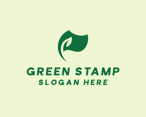 Green Nature Eco Flag  logo design